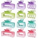 SMKSL 12 Pcs Hair Claw Clips for Women &amp; Girls Summer Hair Accessories