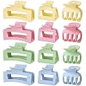 SMKSL 12 Pcs Hair Claw Clips for Women &amp; Girls 3 Styles Hair Accessories
