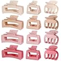 SMKSL 12 Pcs Hair Claw Clips for Women &amp; Girls 3 Styles Hair Accessories