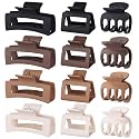 SMKSL 12 Pcs Hair Claw Clips for Women &amp; Girls 3 Styles Hair Accessories