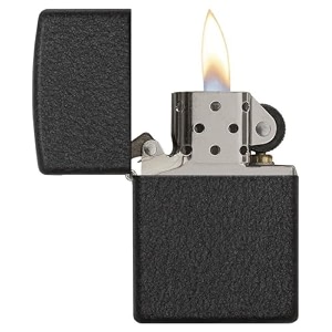 smoke king brass classic black crackle windproof lighter  zorro original textured historic finish  refillable kerosene oil pocket lighter fuel not included