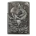 Smoke King Brass Phoenix Rise Windproof Pocket Lighter | (Zorro Original) | Refillable Kerosene Oil Lighter (Fuel Not Included)