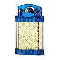 Smoke King Windproof Rock Arm Blue Kerosene Lighter – Transparent Fuel Tank | (Zorro Original) Metal Retro Ignition Wheel Lighter for Camping, EDC, Fireplaces – Fuel Not Included