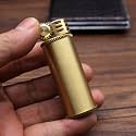 Smoke King Zorro 583 Large Brass Gear Wheel Kerosene Pocket Lighter (Fuel Not Included)
