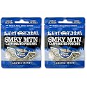 SMOKEY MOUNTAIN Caffeinated Pouches - Arctic Mint - Tobacco Free and Nicotine Free - 15 Pouches Per Pack - 2 Pack