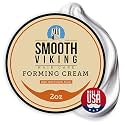 Smooth Viking Forming Cream - High Hold Styling Cream for Matte Finish, Men's Hair Products, Hair Paste for Short, Curly and Long Hair, Made in USA, 2oz