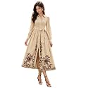 SMOWKLY Cotton Blend Women39s Casual Dress Mid-Length