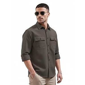 SMOWKLY Mens Casual Shirt Full Sleeve