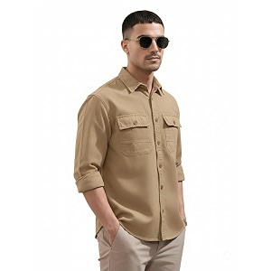 SMOWKLY Mens Casual Shirt Full Sleeve