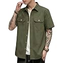 SMOWKLY Men39s Casual Solid Printed Cotton Regular