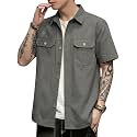 SMOWKLY Men39s Casual Solid Printed Cotton Regular