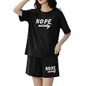SMOWKLY Women Korean Shorts Pajama Set |Summer Night Top &amp; Shorts Dress |Cotton Blend Nightwear Set Top &amp; Shorts Sleepwear Lounge Wear Soft Comfortable Night Suit Ladies | Co-Ord Home Wear Set