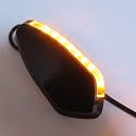 SMT- Classic Black Motorcycle LED Signal light Mirror Block Off Base Plate Compatible with 1999-2007 R6 Yzf-R6 Yzfr6 Billet Aluminum Made [P/N: MT222-013A]