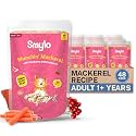 Smylo Natural Healthy Adult Cat Wet Food (1+ yrs) 70g x 48 Packs | Mackerel, Kanikama & Cranberry | for Healthy Skin & Coat, Supports Digestion | No Preservatives & Grain Free | Vet-Formulated