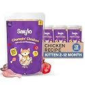 Smylo Natural Healthy Kitten Wet Food (2-12 Months) 70g x 12 Packs | Chicken, Liver and Pomegranate | for Healthy Skin & Coat, Supports Digestion | Grain Free, No Preservatives or by-Products