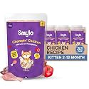 Smylo Natural Healthy Kitten Wet Food (2-12 Months) 70g x 32 Packs | Chicken, Liver & Pomegranate | for Healthy Skin & Coat, Supports Digestion | No Preservatives & Grain Free | Vet-Formulated