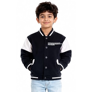 SNA Jacket for Boys Cotton Blend Colorblocked
