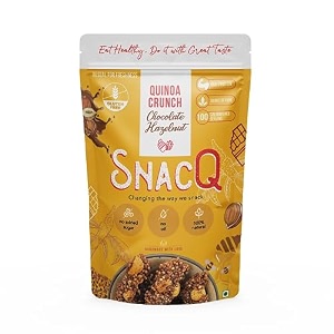 snacqchanging the way we snack quinoa crunch chocolate hazelnutgreat tasting healthy dessertgluten free no added sugargreat sweet treat for you amp your kids 1 count