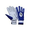 Snaga Indoor Cricket Batting Gloves for Beginner Players, Leather Palm,Nylon Stitch, Air Vents Recommended for Soft Ball, Tennis Ball, Indoor Box Cricket, Gully Cricket (Small Boys)