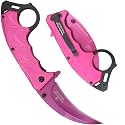 Snake Eye Tactical Everyday Carry Assist Style Folding Pocket Knife EDC (Pink)