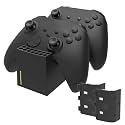 Snakebyte Xbox Series X Charging Station, Charger for 2 Wireless Controllers, 2 Rechargeable Batteries 800mAh, LED Charge Status, USB Type-C Cable Included
