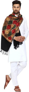 snandco pashmina wool embroidered men shawl