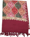 SNandCo Pashmina, Wool Embroidered Men Shawl