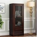 SNAP FURNITURE Solid sheesham Wood Book Shelf with Racks Storage| Library Bookshelf | Wooden Book Cabinet Office &amp; Home Living Room| Bookcases Furniture (Large, BBslf-Walnut10)