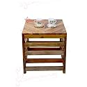 Solid Sheesham Wood Stylish Multi-Purpose Stool/End Table/Bedside Table for Home Living Room || Style-017