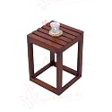 Solid Sheesham Wood Stylish Multi-Purpose Stool/End Table/Bedside Table for Home Living Room || Style-017