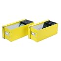 Snap-N-Store CD Storage Box - Pack of 1/2 - Durable Disc Holder with Lid to Store for Discs (2 Pack - CD, Yellow)