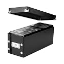 Snap-N-Store CD Storage Box, 1-Pack, Holds 165 Sleeved CDs per Box, Black