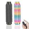 SnapMorph3.0 Little Ouchies Fidget Toys, Pain Stim Toy with Buttons and Spinning - Stress Relief & Pain Relief Stimulation for Adults & Teens,2PCS Black + Color