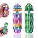 SnapMorph3.1 Little Ouchies Fidget Toys - Long-Lasting Spinning Pain Stim Toy for Anxiety & Stress Relief, Fidget Toys for Adults Teens, Pain Relief Fidget Tool, 2PCS Green+Colorful
