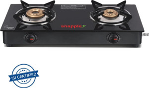 Snapple Linear 2 Burner Gas Stove Black