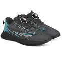 Snatch Auto Lace-Up Sports Shoes for Men| Stylish Printed Fabric Upper | Lightweight EVA Sole | No-Tie Comfortable Fit Sneakers | Trendy Footwear for Gym, Travel &amp; Daily Use