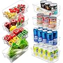 Snazzy Refrigerator Organizer Bins - 6pcs Clear