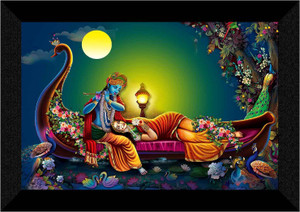 sndart radha krishna wall decoration items marble brown