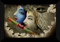 SNDArt Radha Krishna Wall Decoration Items (Light Green)