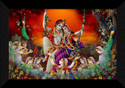 SNDArt Radha Krishna Wall Decoration Items (Marble Red)