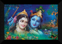 SNDArt Radha Krishna Wall Decoration Items (Black)