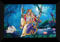 SNDArt Radha Krishna Wall Decoration Items (Dark Blue)