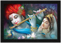SNDArt Radha Krishna Wall Decoration Items (Light Blue)