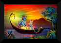 SNDArt Radha Krishna Wall Decoration Items (Blue)