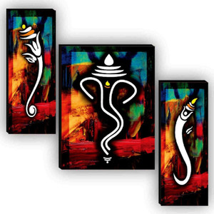 sndart set of 37500a lord ganesha paintings for home decor digital reprint 12 inch x 18 inch painting