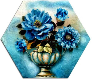 sndart flower pots painting for living room pack of 3 black