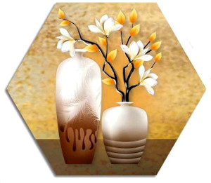 sndart modern art wall decoration items pack of 3 peach