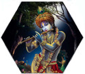SNDArt Radha Krishna Painting for Living Room Pack of 3 (Pink)