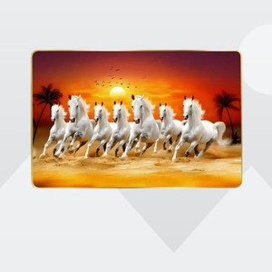 SNDArt Vastu 7 Running Horses Wall Paintings