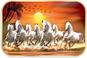 SNDArt Vastu 7 Running Horses Wall Paintings